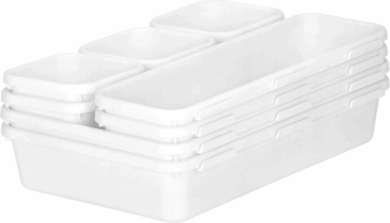 Ag641c modulárny 8-dielny organizér biely