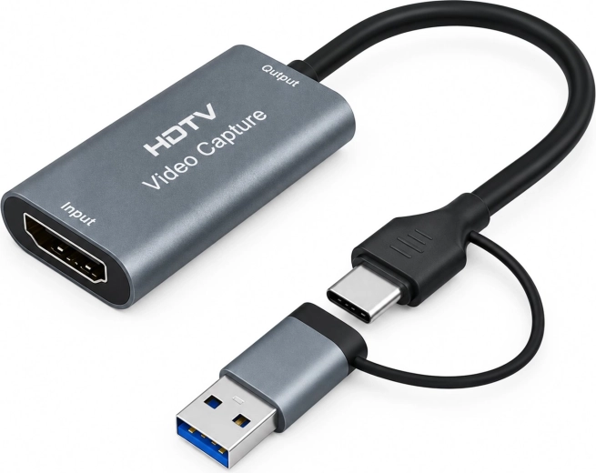 Renew force HDMI karta na zachytávanie videa USB 3.0/USB‑C (4K vstup, 1080p 60 fps)