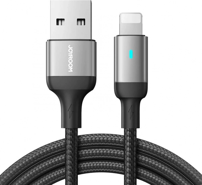 Joyroom kábel USB‑A na Lightning 3 m, 2,4 A (čierny)