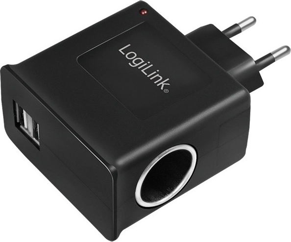 Sieťový adaptér LOGILINK s USB a zásuvkou do autozapaľovača 12 V
