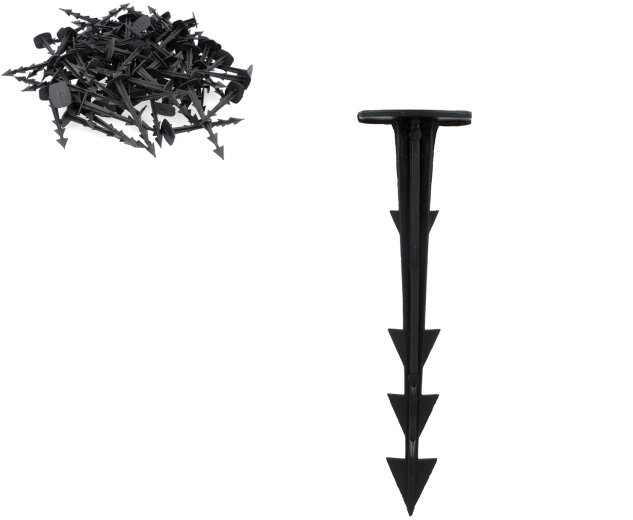 Sada 100 kolíkov na upevnenie agrotextílie 12,5 cm