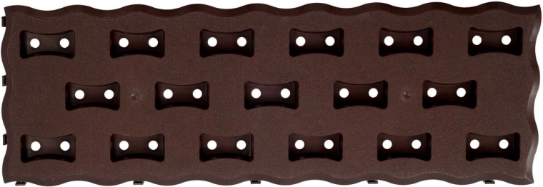 Záhonový chodník modulárny, hnedý plast 60 × 20 cm (8 ks, 0,95 m²)