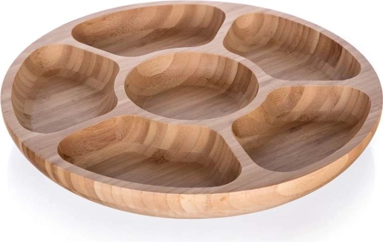 Delená bambusová servírovacia miska BRILLANTE 31,5 cm