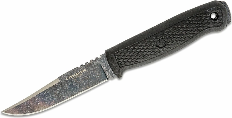 Condor Bushglider Black outdoorový nôž 10,7 cm s puzdrom