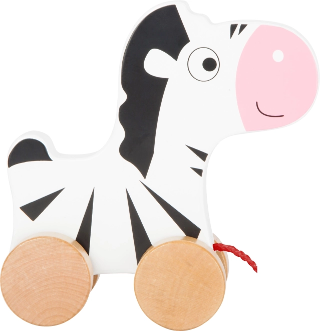 Small Foot Drevená ťahacia zebra