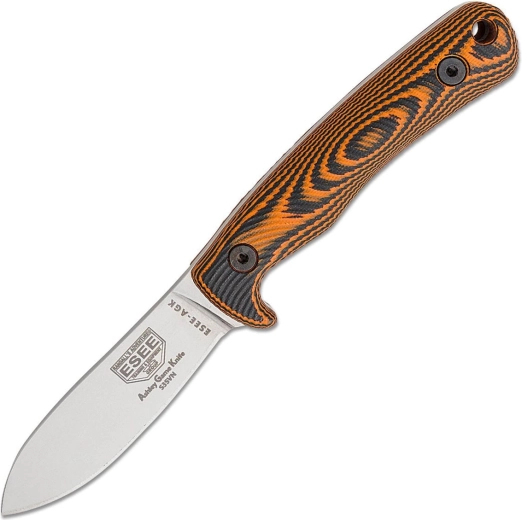 Lovecký nôž ESEE AGK s čepeľou CPM S35VN, stonewash, rukoväť G10