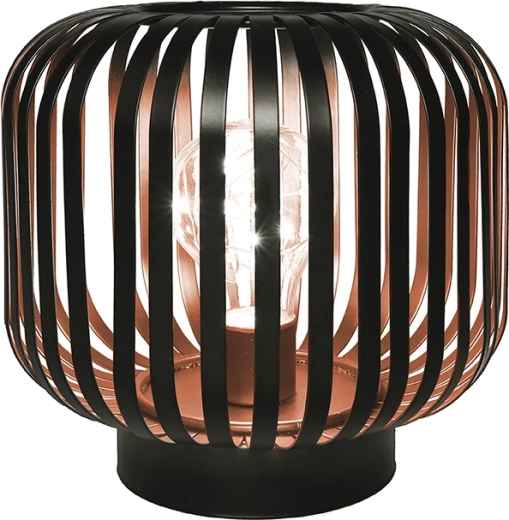 Solight kovová oválna lampa s micro LED, teplá biela, medená