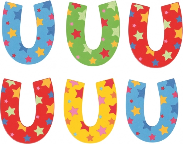 Bigjigs Toys Drevené Hviezdičkové Písmenko U