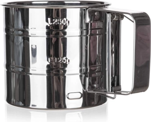 Mechanické sito na múku AKCENT z nehrdzavejúcej ocele 10,5 × 9 cm