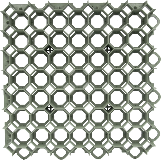 Zatrávňovacia dlaždica 49 × 49 × 4 cm zelená z recyklovaného plastu