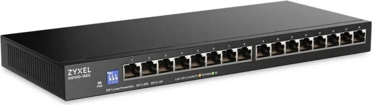 Zyxel GS1100 Switchable neriadený gigabitový switch 16 portov