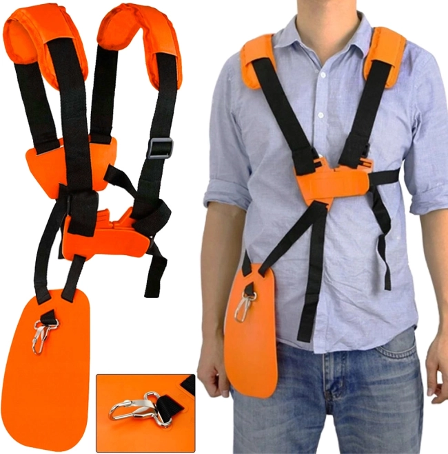 Nastaviteľný pohodlný postroj na benzínové kosy