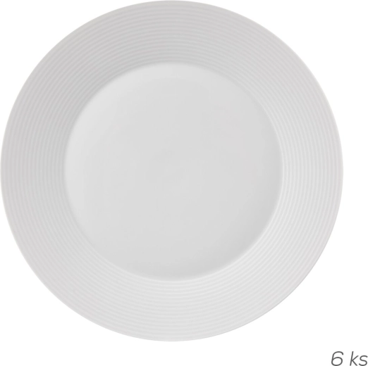 Plytký tanier Mona s linkou 27 cm, 6 ks