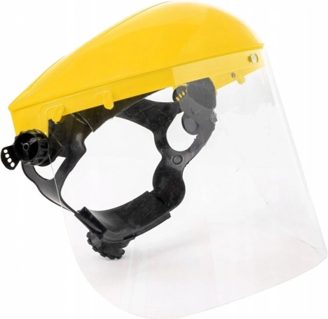 Ochranná maska s PVC štítom pre krovinorezy