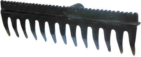 Hrable s vyrovnávacou lištou 38,5 × 11 cm, 13 zubov, PA so skleným vláknom, bez násady