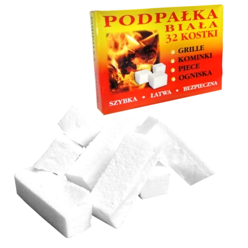 Biela podpaľovacia kocka 32 ks