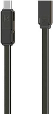 Remax RC-070TH dátový kábel 3v1, USB‑C / Micro‑USB / Lightning, 1 m, čierny