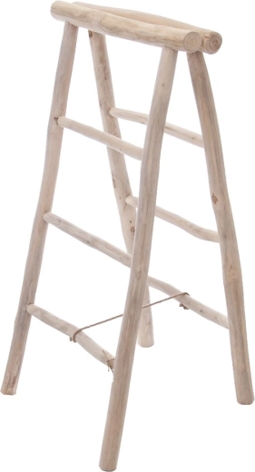 Dekoratívny rebrík z teakového dreva 50 × 50 × 100 cm
