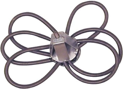 Komínová ružica z nehrdzavejúcej ocele 120–220 mm, 6 pružín