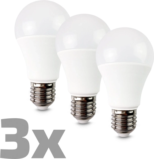 Ecolux LED žiarovka E27 12 W 3000 K 1080 lm – 3 kusy