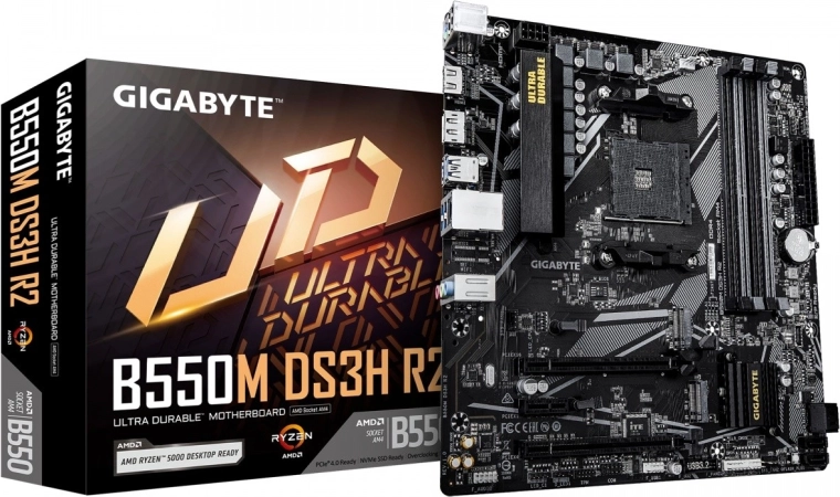 Gigabyte B550M DS3H R2 – microATX základná doska s AMD B550, HDMI/DP