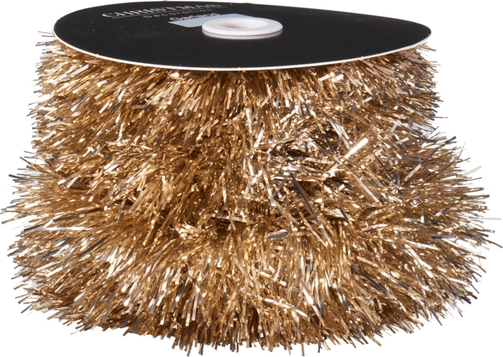 Vianočný zlatý reťaz 9 cm x 10 m