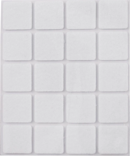 Samolepiace filcové podložky pod nábytok Orion 2,5 × 2,5 cm – 20 ks