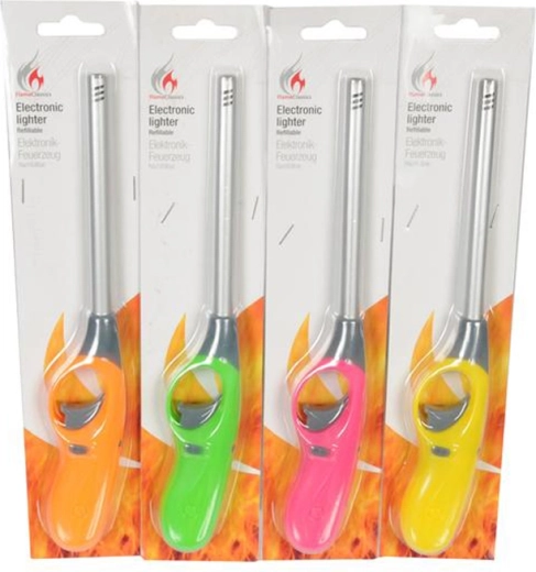 Plynový zapaľovač 25 cm – dlhý kuchynský a grilovací zapaľovač (mix farieb)