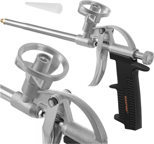 Kovová pištoľ na montážnu penu BIGSTREN s reguláciou