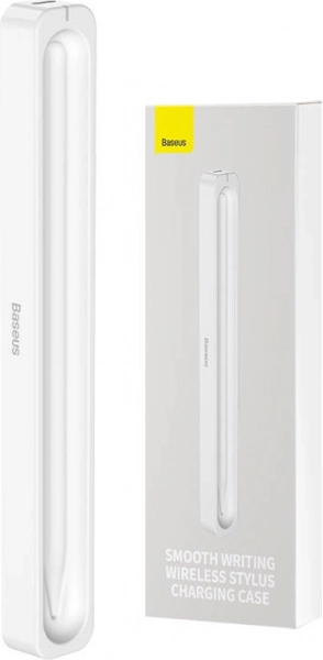 Bezdrôtové nabíjacie puzdro pre stylus BASEUS Smooth Writing – biele