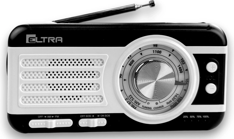 Prenosné rádio SAFARI WB-1 s dynamom, solárnym panelom a powerbankou