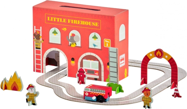 Petit Collage herná sada hasičská stanica