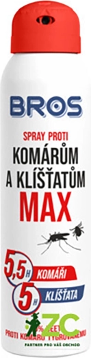 Repelentný sprej proti komárom a kliešťom 90 ml MAX BROS