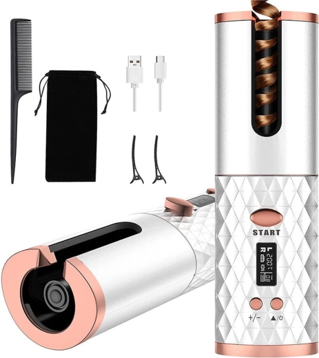 Bezdrôtová automatická kulma s LCD displejom, rotačná, USB – 1 kus