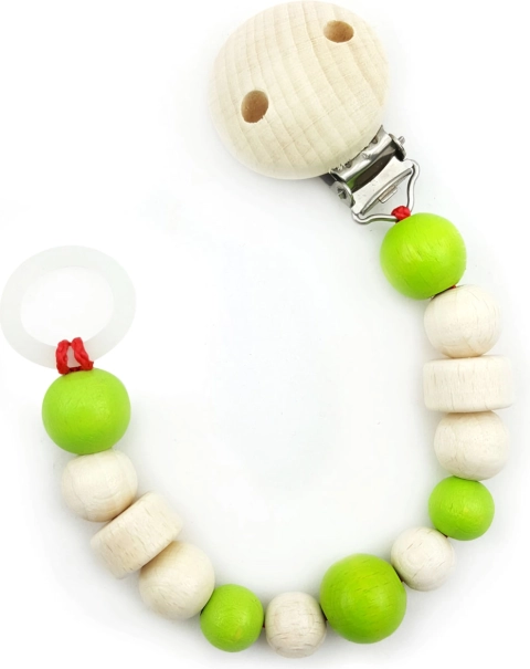 Hess klips na cumlík svetlozelený