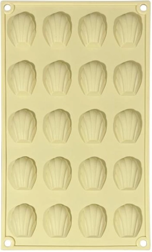 Silikónová forma na pracny, 20 ks, krémová