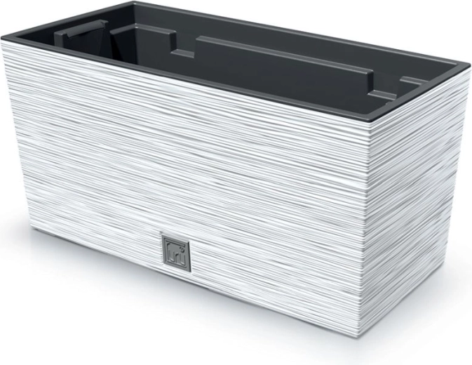 Textúrovaný truhlík Furu Case 39,5 cm – biely