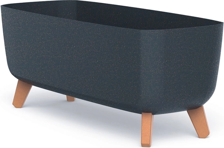 Kvetináč s nožičkami Gracia Case Eco Wood 58 cm antracit