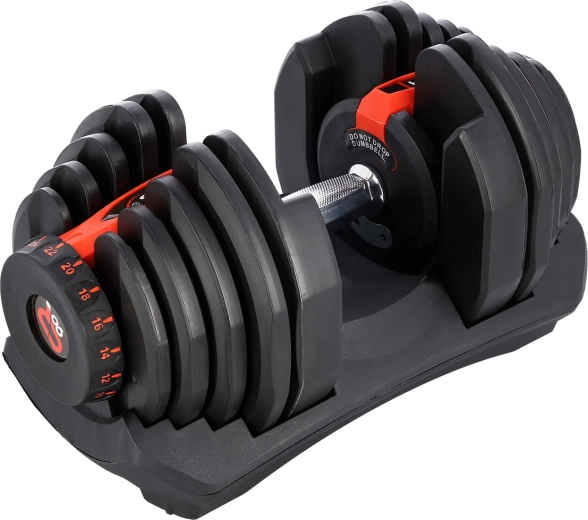 Nastaviteľná jednoručná činka HMS SR80 so stojanom