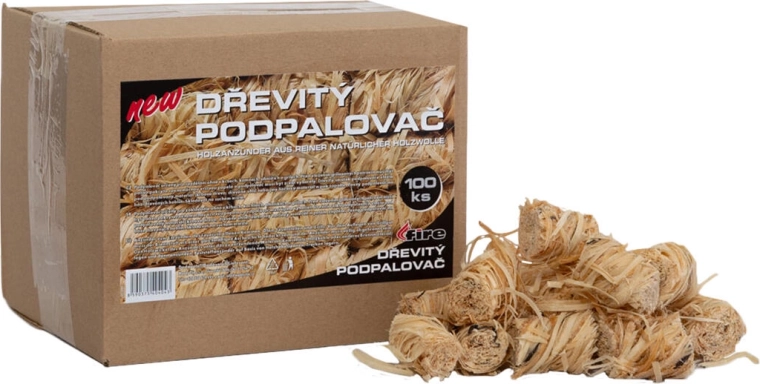 Drevený podpaľovač 3,6 cm, 100 ks