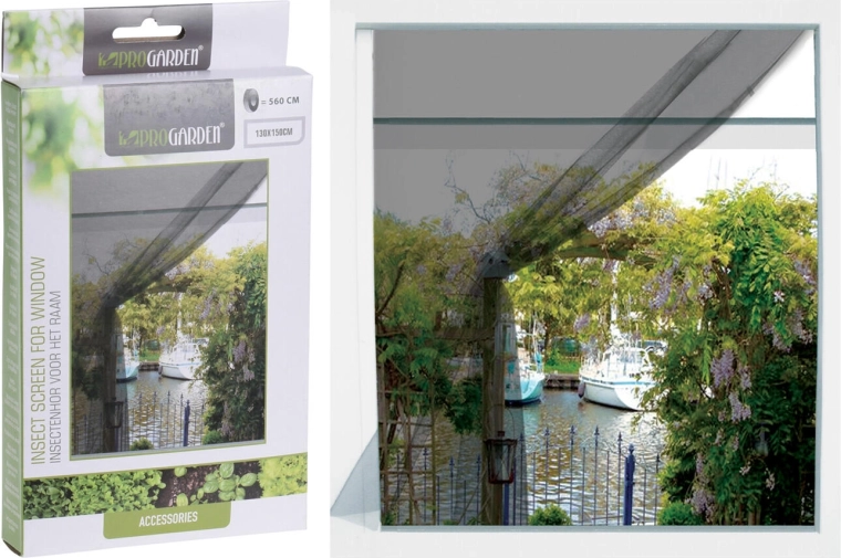 Magnetická okenná sieť proti hmyzu 150 × 130 cm