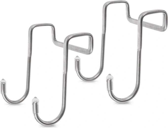 Oceľové dvojité háčiky na dvere, 2 ks