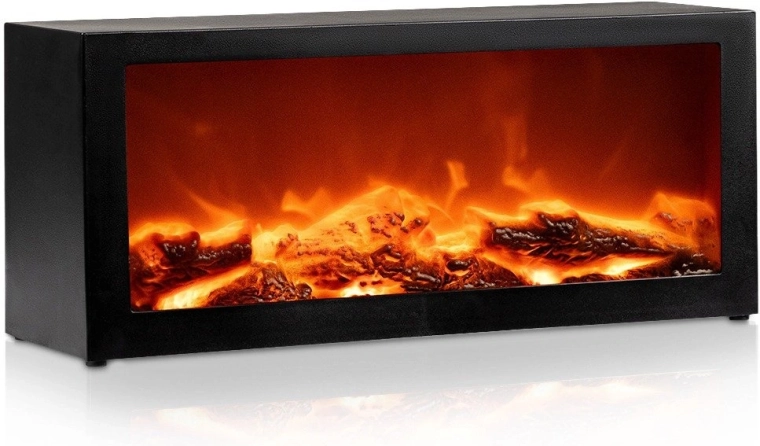 Dekoratívny elektrický krb Vilde s LED osvetlením 39,5 × 12 × 17,5 cm