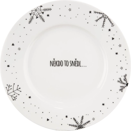 Dezertný porcelánový tanier Vločka 20 cm
