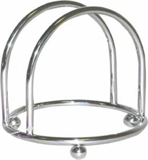 Stojan na servítky z pochrómovaného kovu Podkova 10,4 × 12 cm