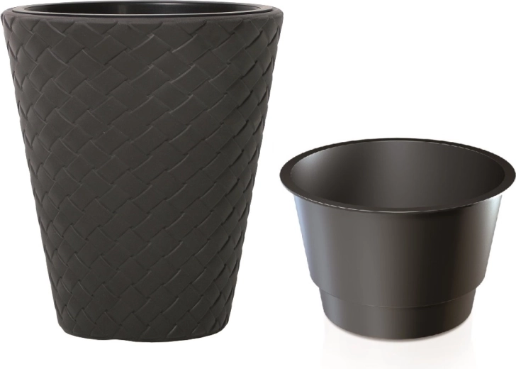 Kvetináč Matuba s vložkou 40 cm antracit