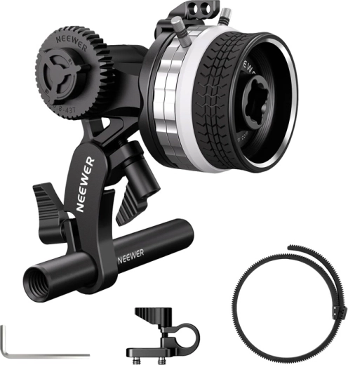 Neewer mini follow focus PG001 s dorazmi A/B