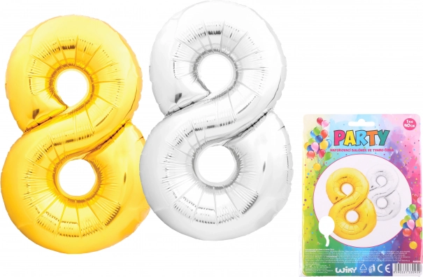 Nafukovací balónik číslo 8 40 cm