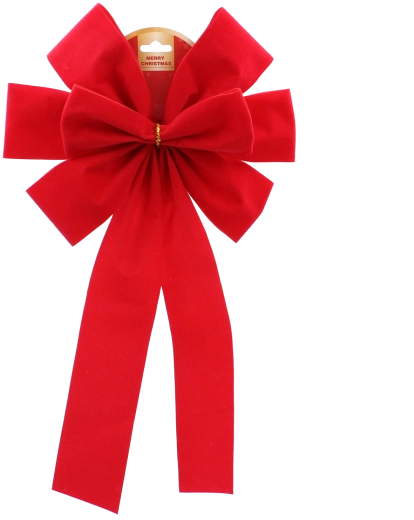 Vianočná mašľa červená 22 cm