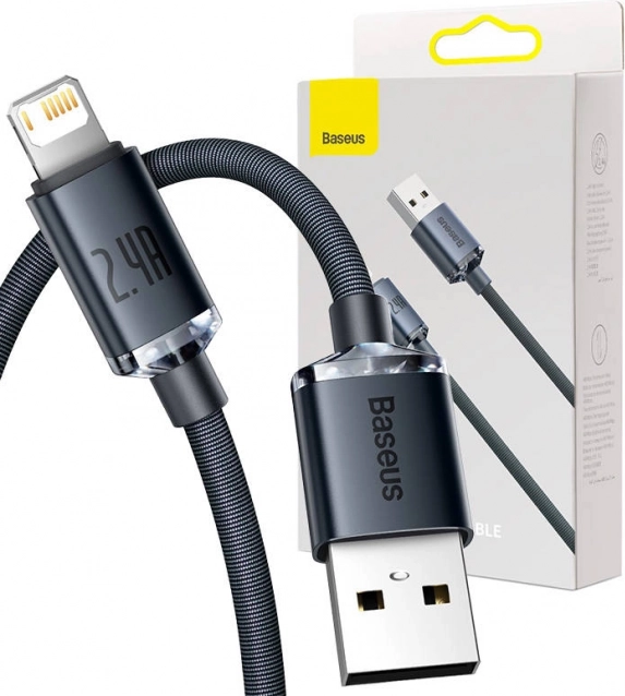 Kábel Baseus USB na Lightning 2,4 A 2 m čierny